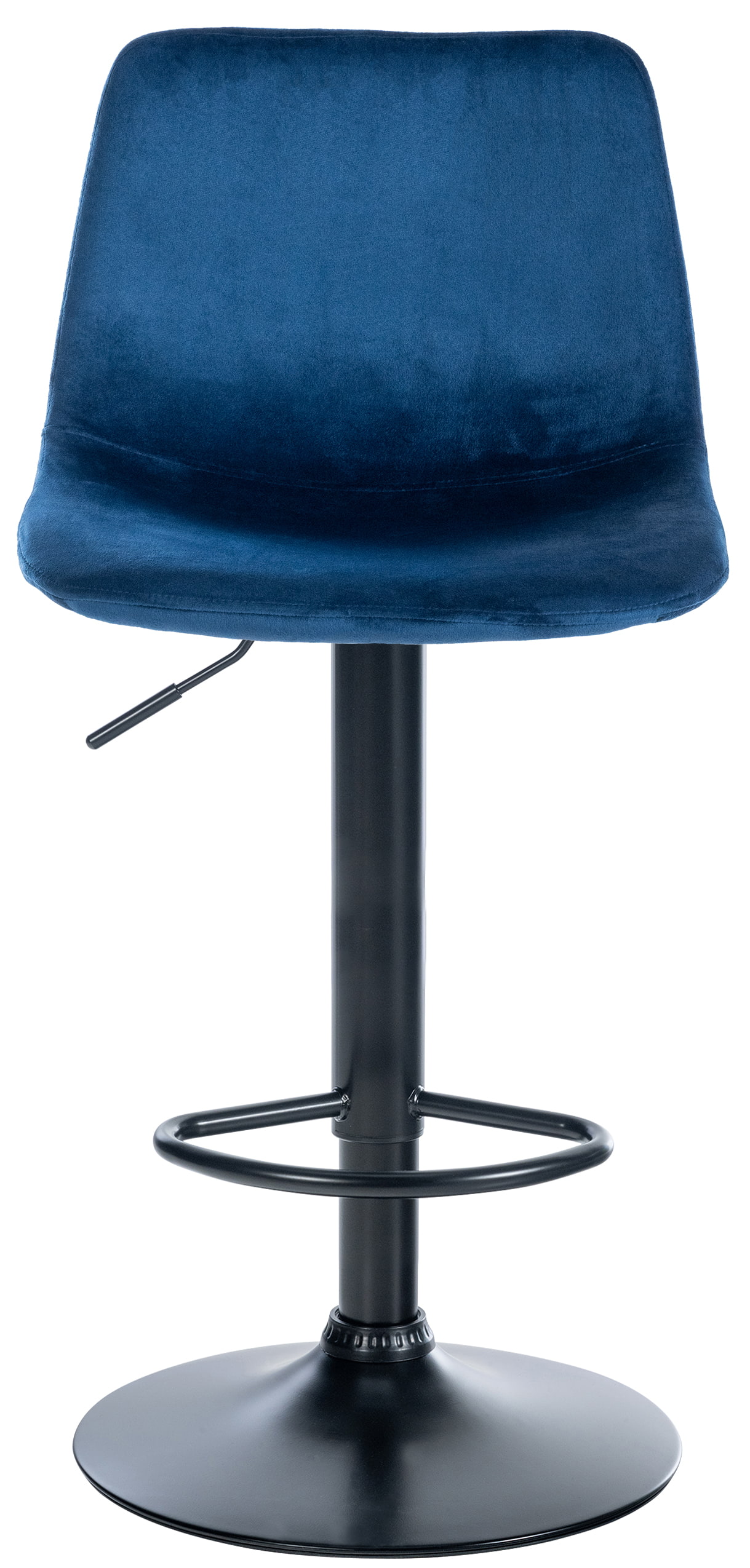 Barkruk Divo Velvet blauw zwart