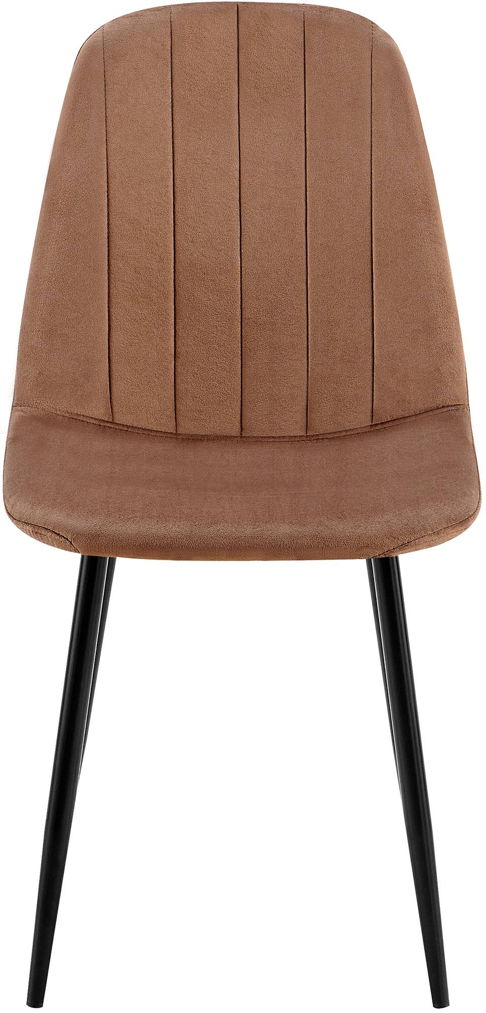 Set van 4 Baxter Eetkamerstoelen bruin