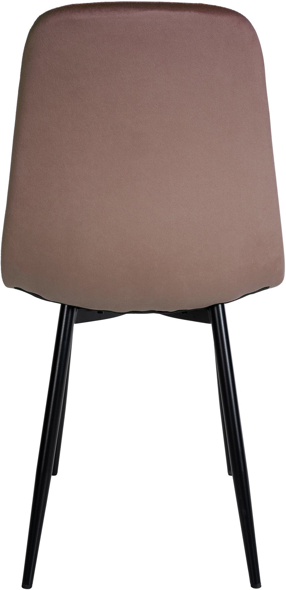 Set van 4 Napier eetkamerstoelen bruin Fluweel