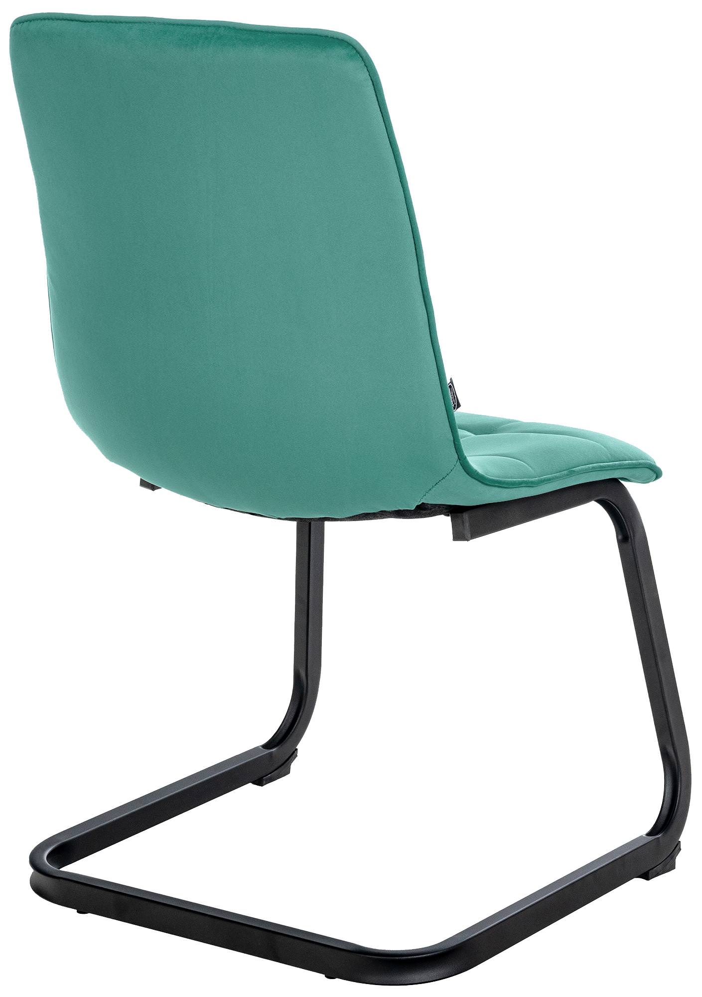 Set van 2 eetkamerstoelen Vermont fluweel groen