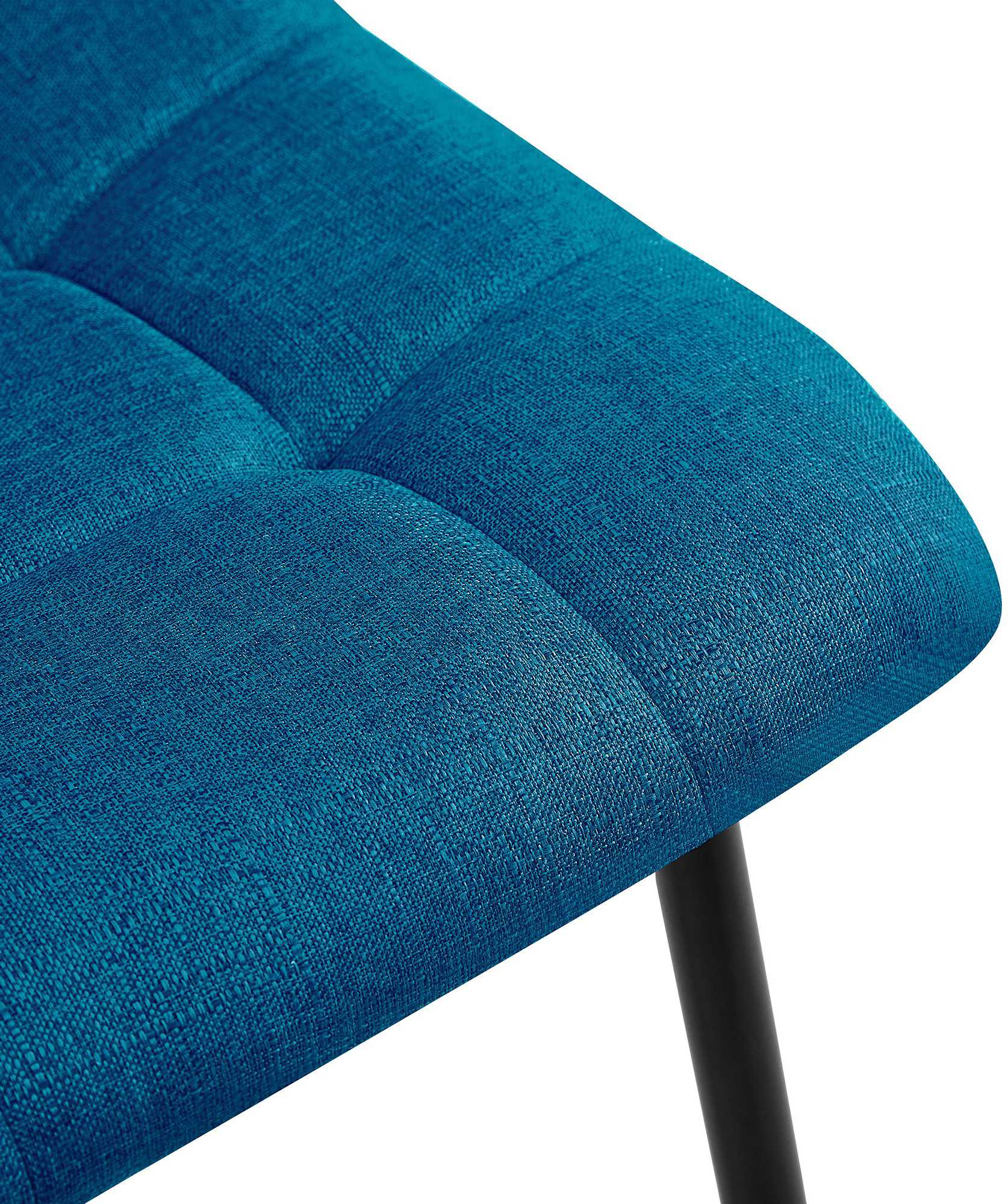 Set van 2 eetkamerstoelen Tilde blauw Stof