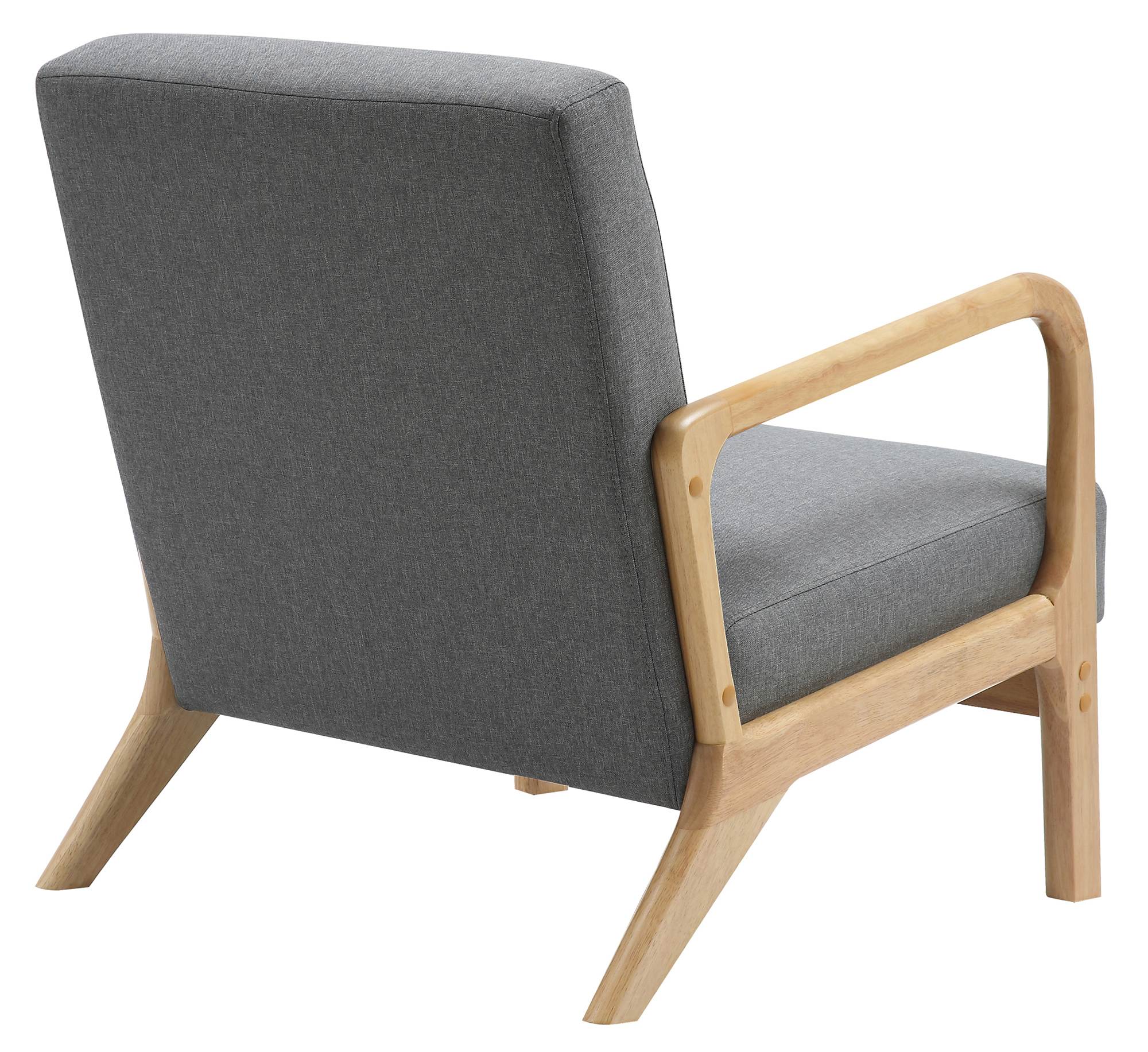 Fauteuil Hibbing stof licht grijs