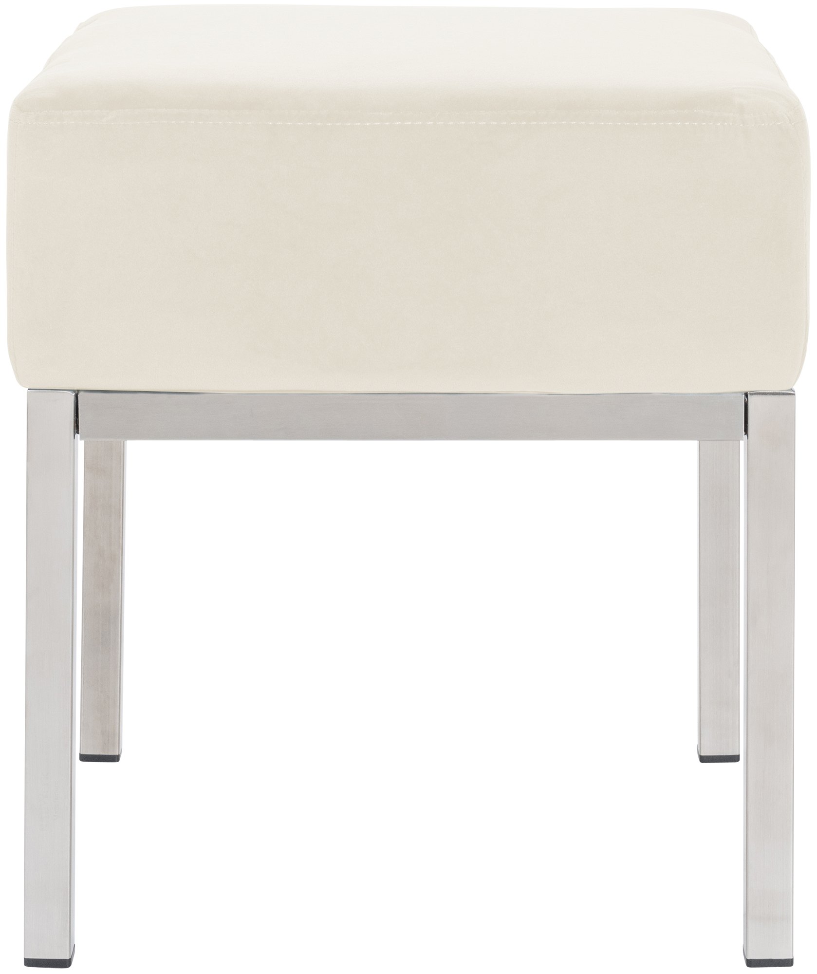 Hocker Lamega Fluweel creme