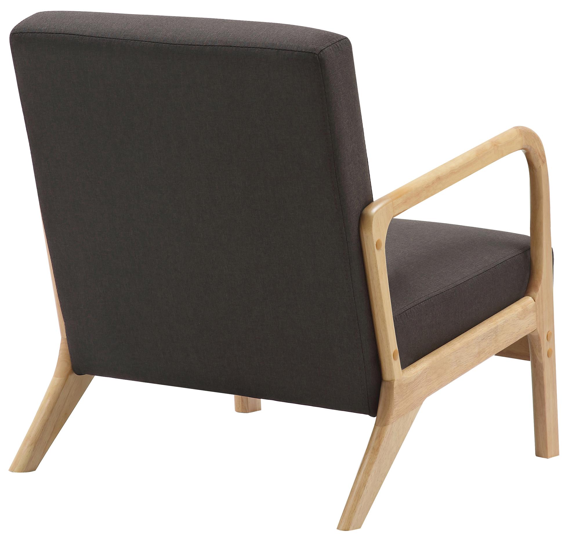 Fauteuil Hibbing stof bruin