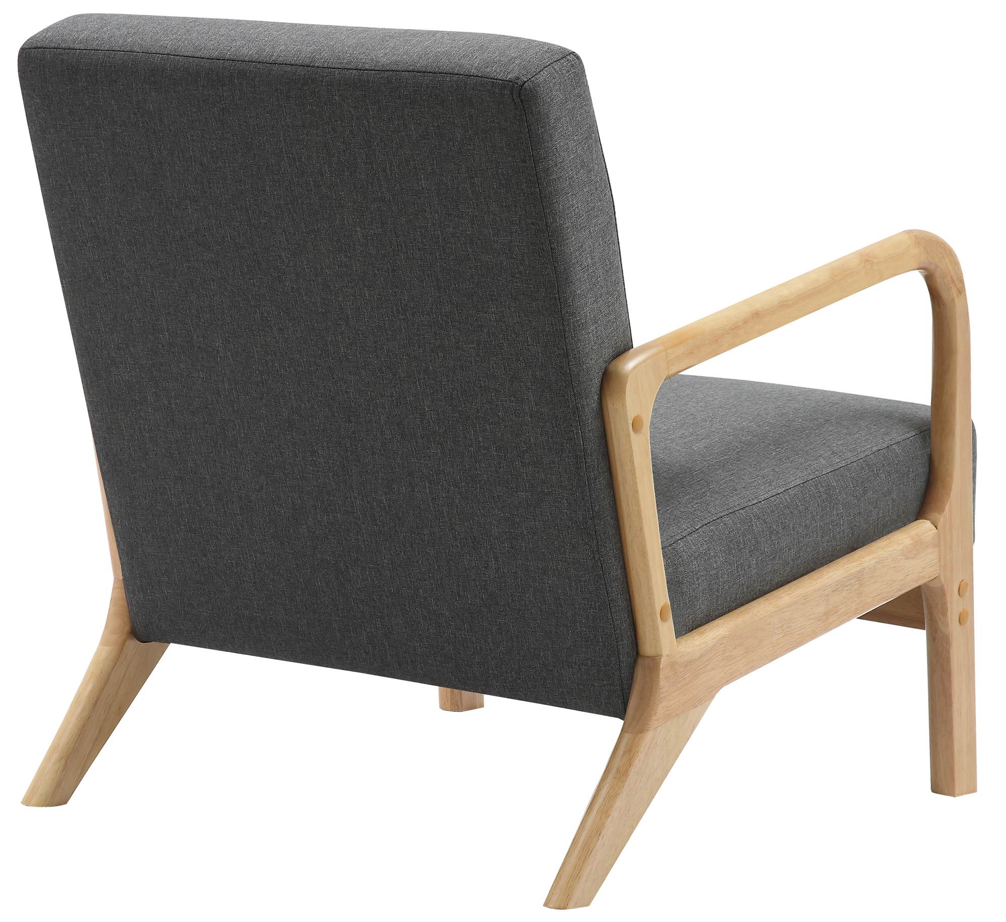 Fauteuil Hibbing stof donkergrijs