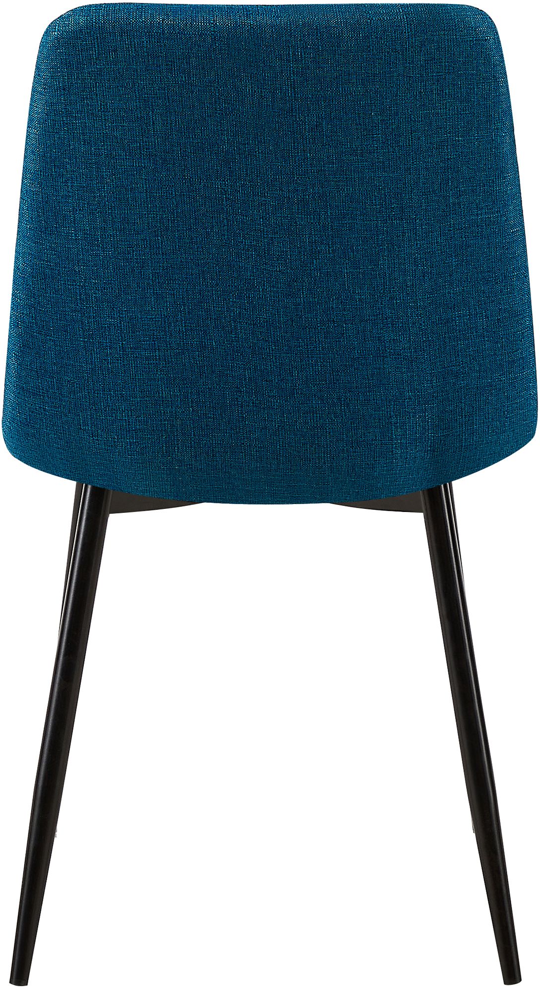 Set van 2 eetkamerstoelen Tilde blauw Stof