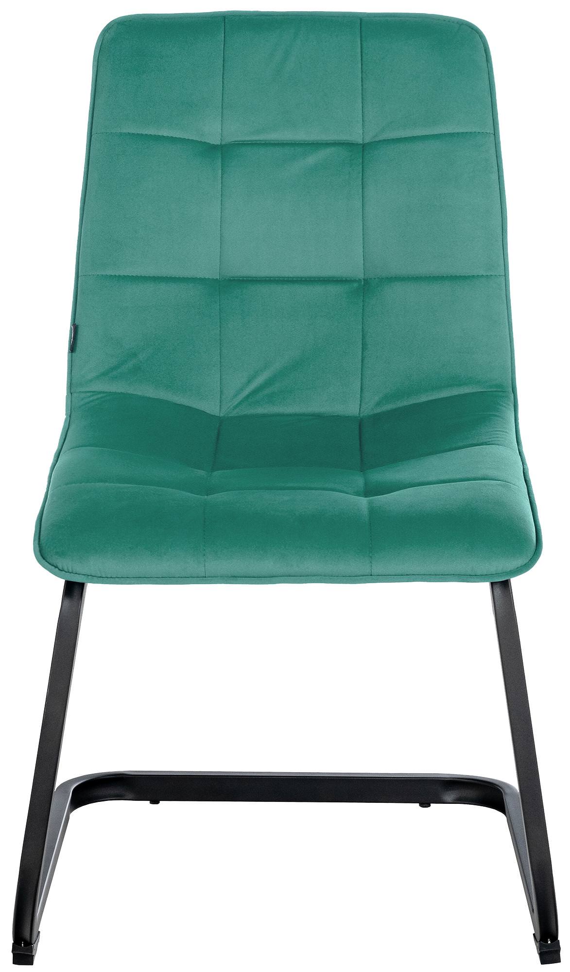 Set van 2 eetkamerstoelen Vermont fluweel groen