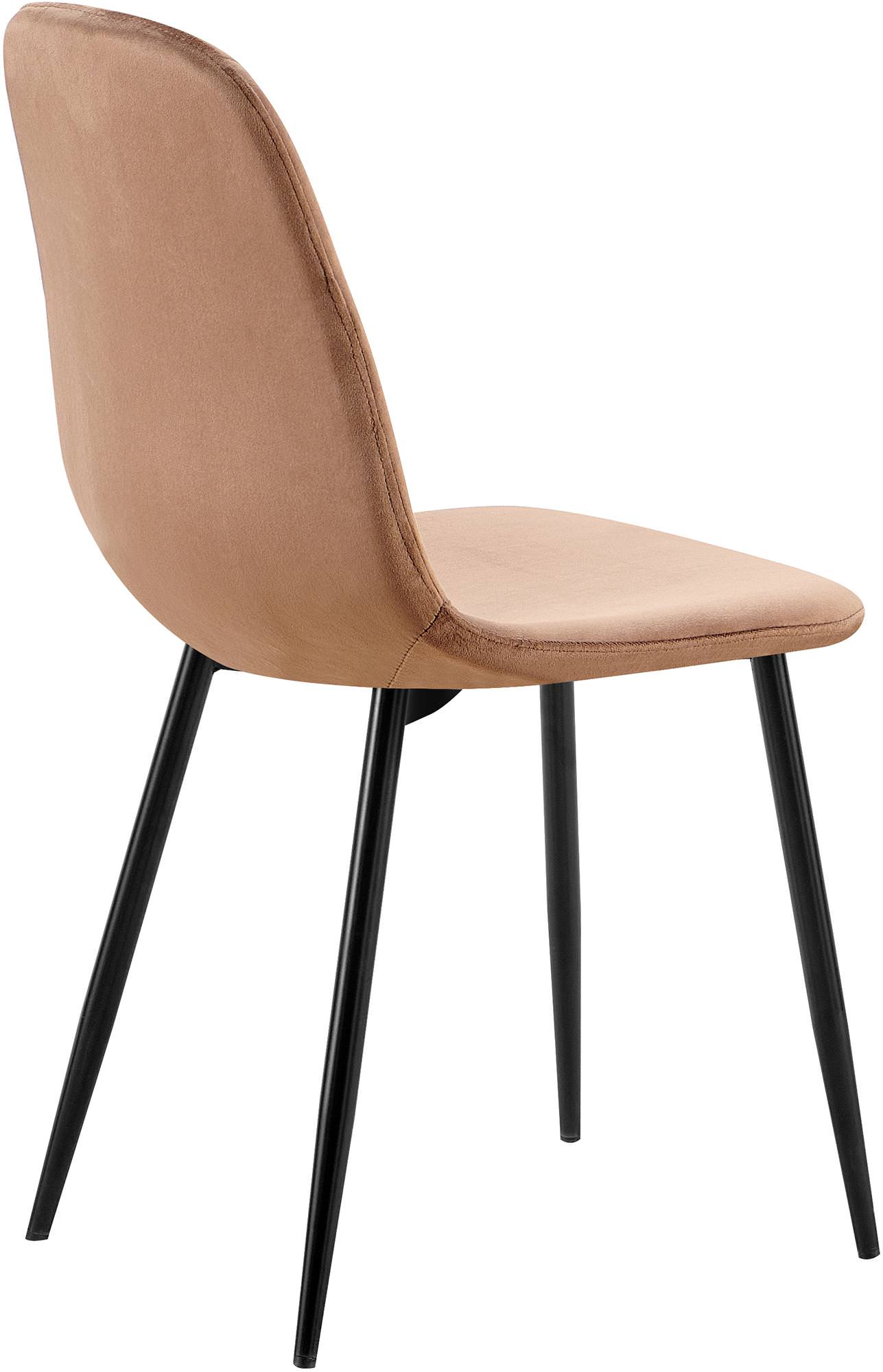 Set van 4 Baxter Eetkamerstoelen bruin